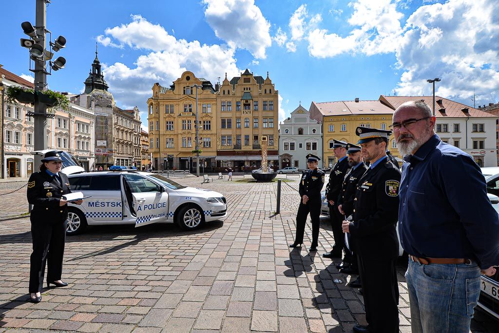 Plzeňští strážníci mají nové auto s radarem (foto: M. Pecuch, 3.7.2020)