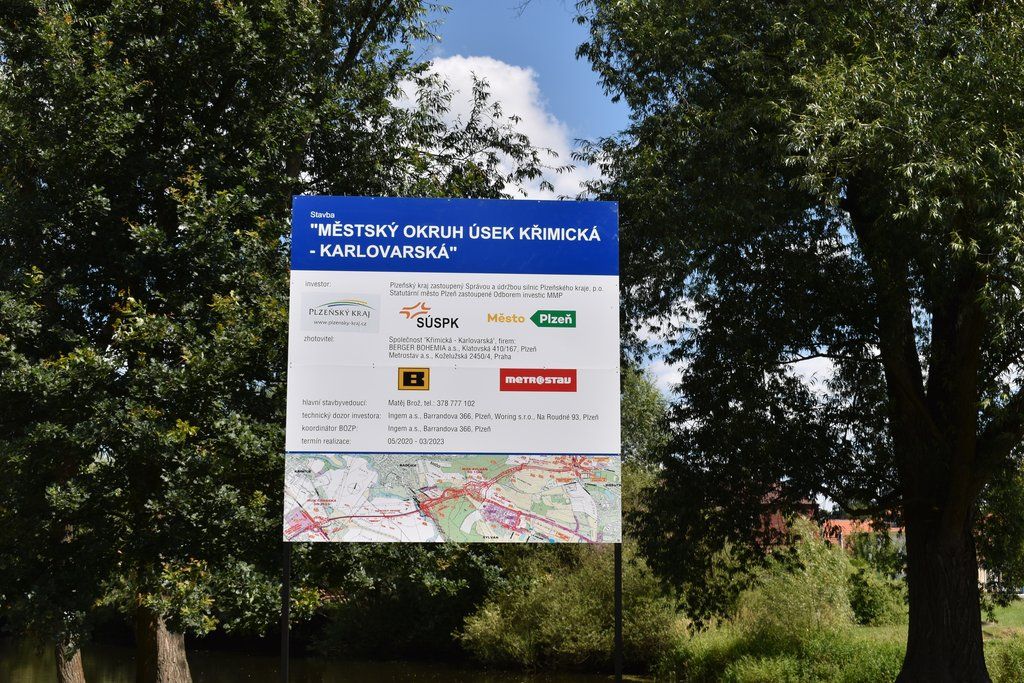 Stavba západního okruhu (fotografie: A. Jarošová, 14.7.2020)