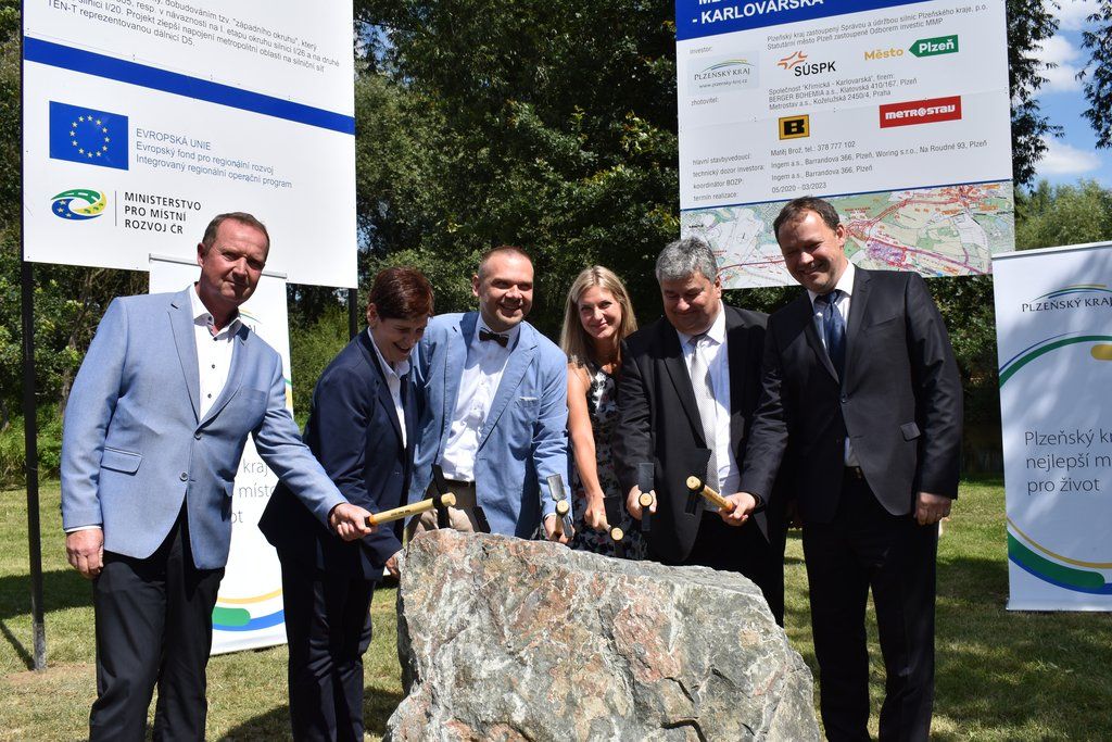 Stavba západního okruhu (fotografie: A. Jarošová, 14.7.2020)