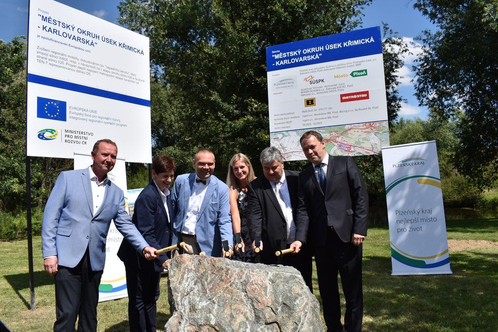 Stavba západního okruhu (fotografie: A. Jarošová, 14.7.2020)