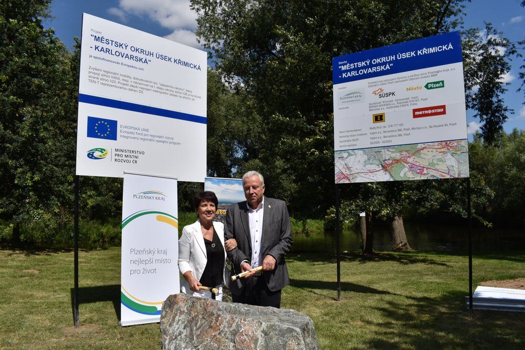 Stavba západního okruhu (fotografie: A. Jarošová, 14.7.2020)