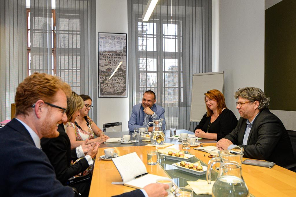 Starostku Chemnitzu zajímaly plzeňské zkušenosti s titulem EHMK (foto: M. Pecuch, 20.7.2020)