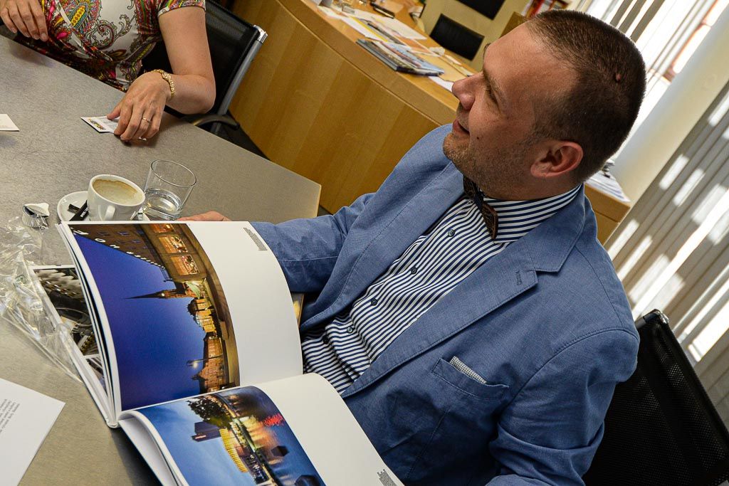 Starostku Chemnitzu zajímaly plzeňské zkušenosti s titulem EHMK (foto: M. Pecuch, 20.7.2020)