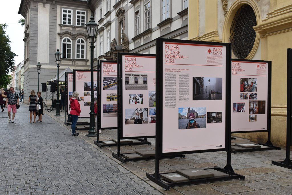 Plzeň v době koronaviru (foto: 3.8.2020, E. Barborková)