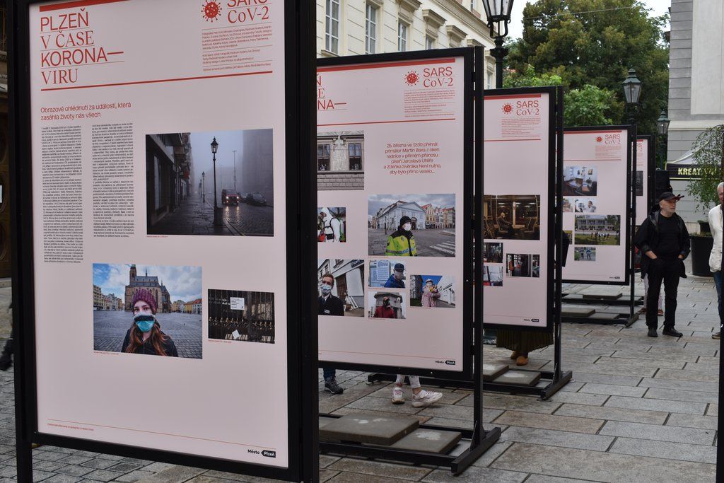 Plzeň v době koronaviru (foto: 3.8.2020, E. Barborková)