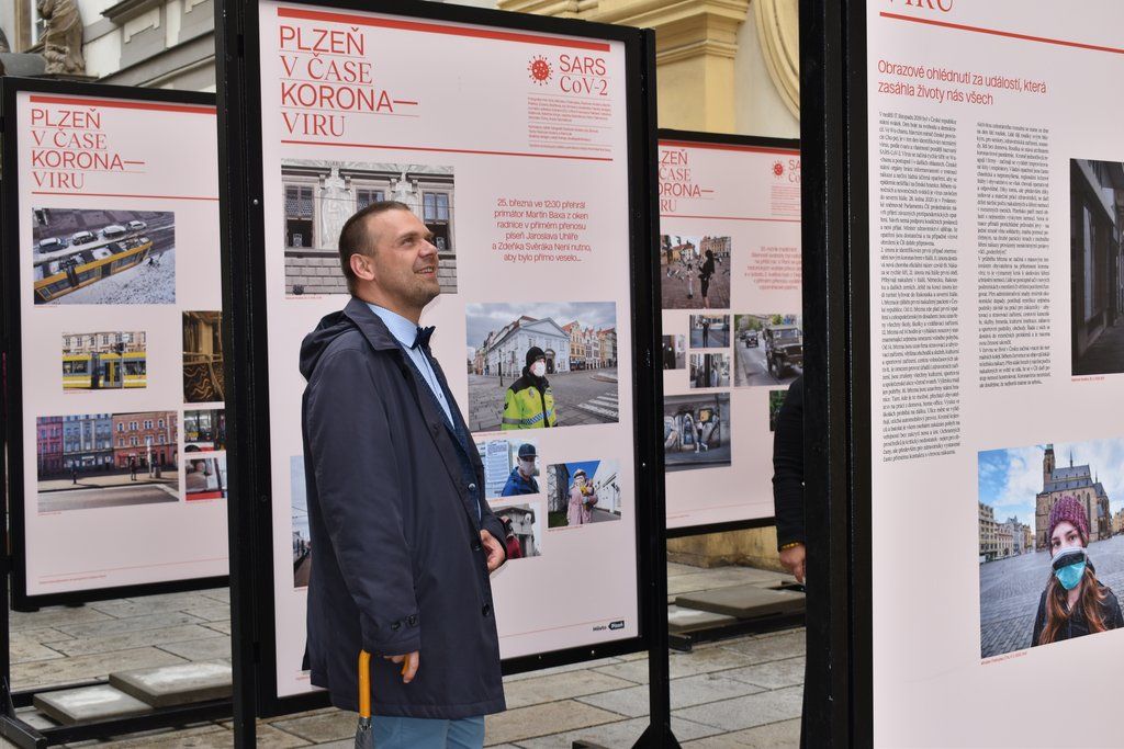 Plzeň v době koronaviru (foto: 3.8.2020, E. Barborková)