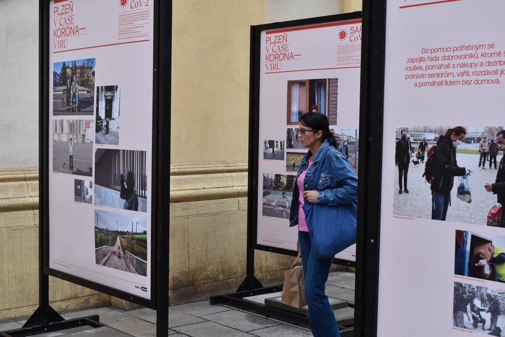 Plzeň v době koronaviru (foto: 3.8.2020, E. Barborková)