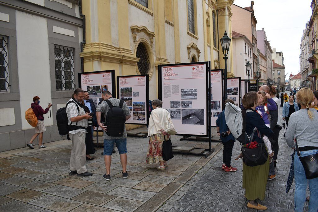 Plzeň v době koronaviru (foto: 3.8.2020, E. Barborková)