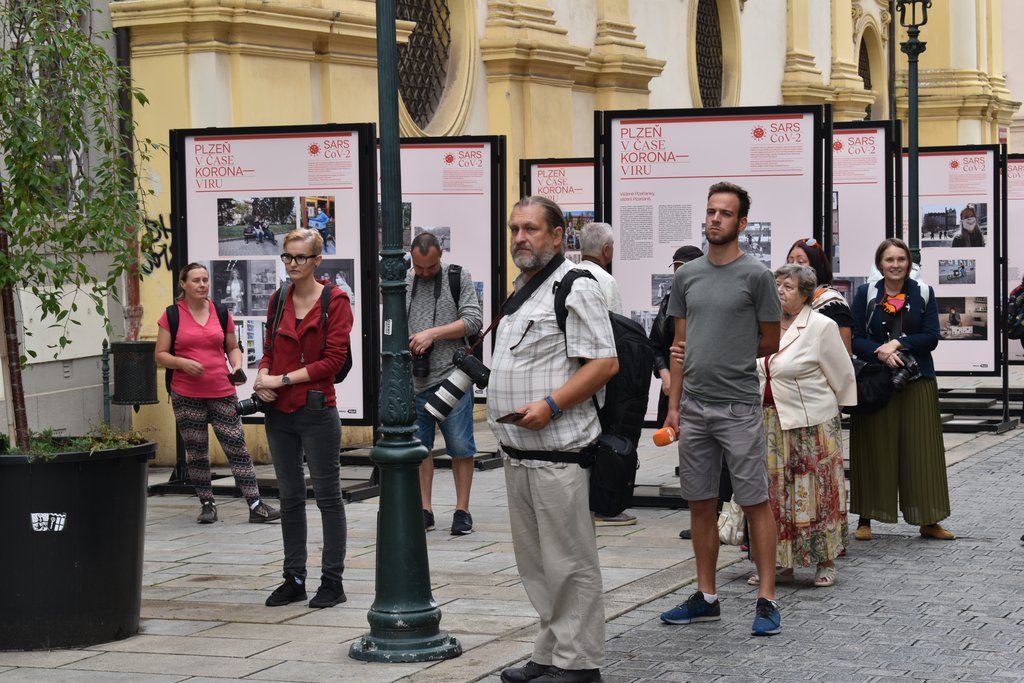Plzeň v době koronaviru (foto: 3.8.2020, E. Barborková)