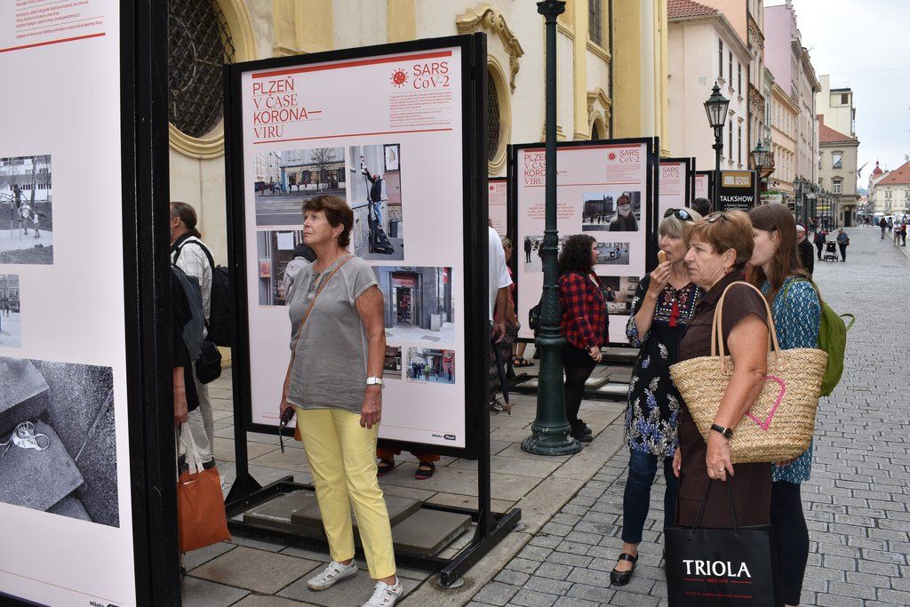 Plzeň v době koronaviru (foto: 3.8.2020, E. Barborková)