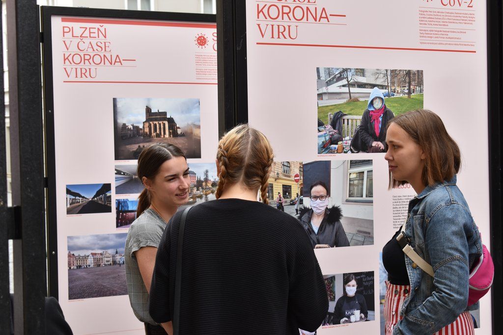 Plzeň v době koronaviru (foto: 3.8.2020, E. Barborková)
