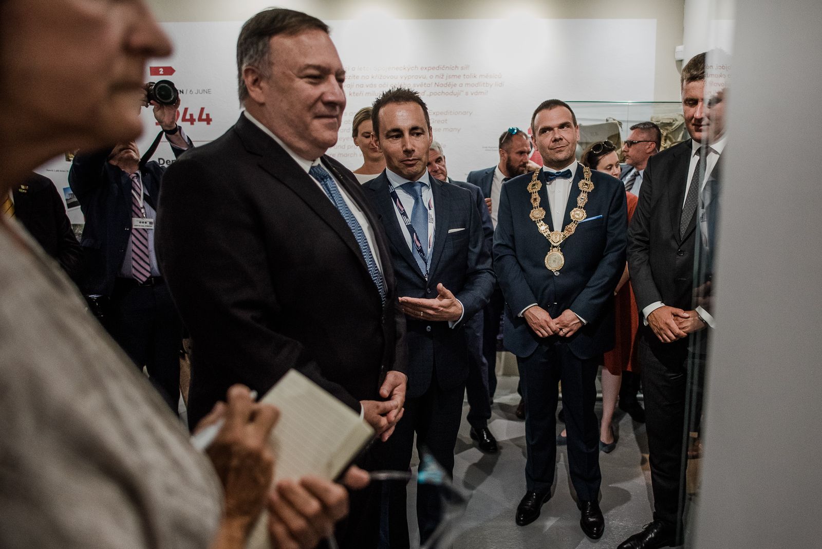 Návštěva Mikea Pompea v Plzni (foto: Milan Říský, 11.8.2020)