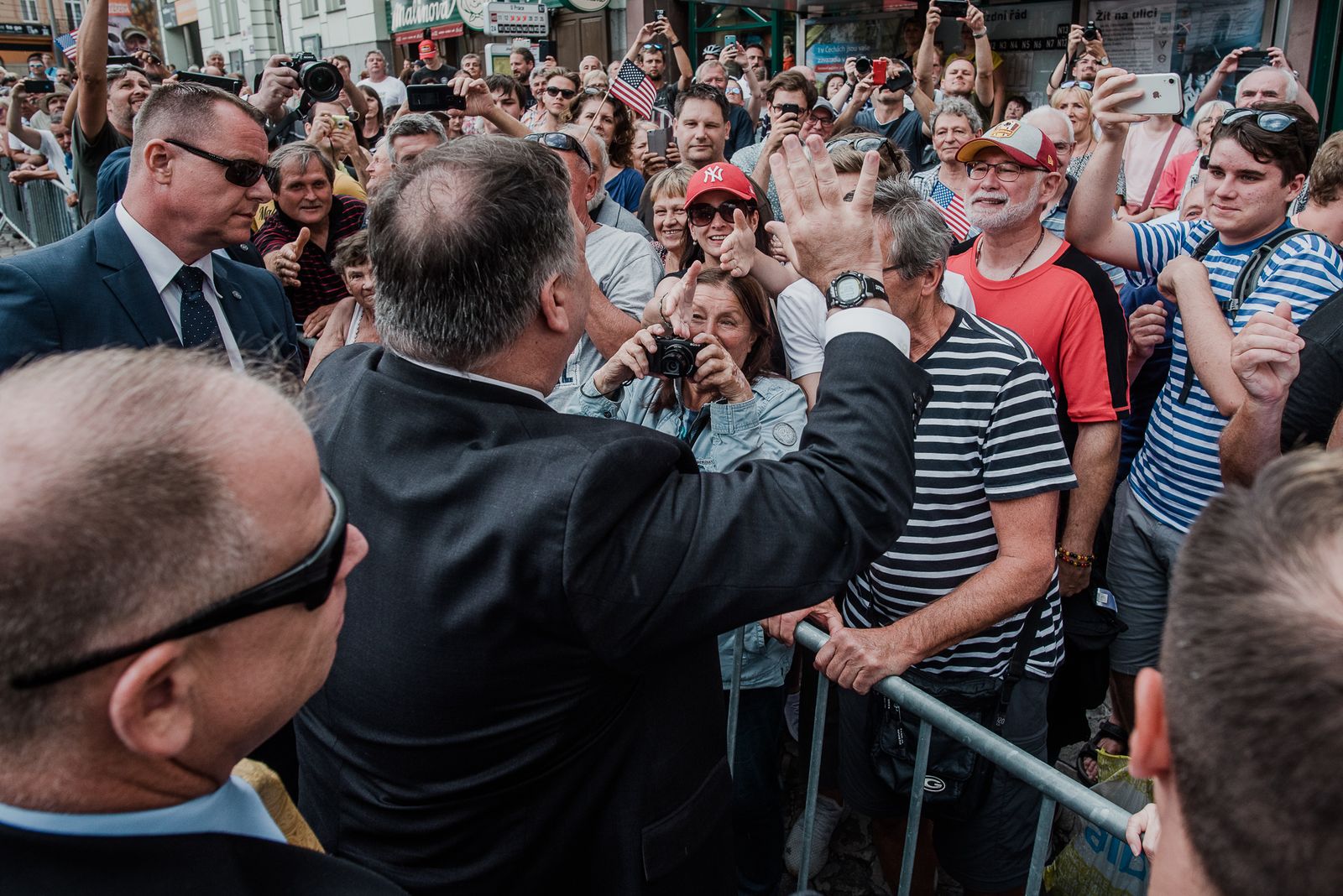 Návštěva Mikea Pompea v Plzni (foto: Milan Říský, 11.8.2020)