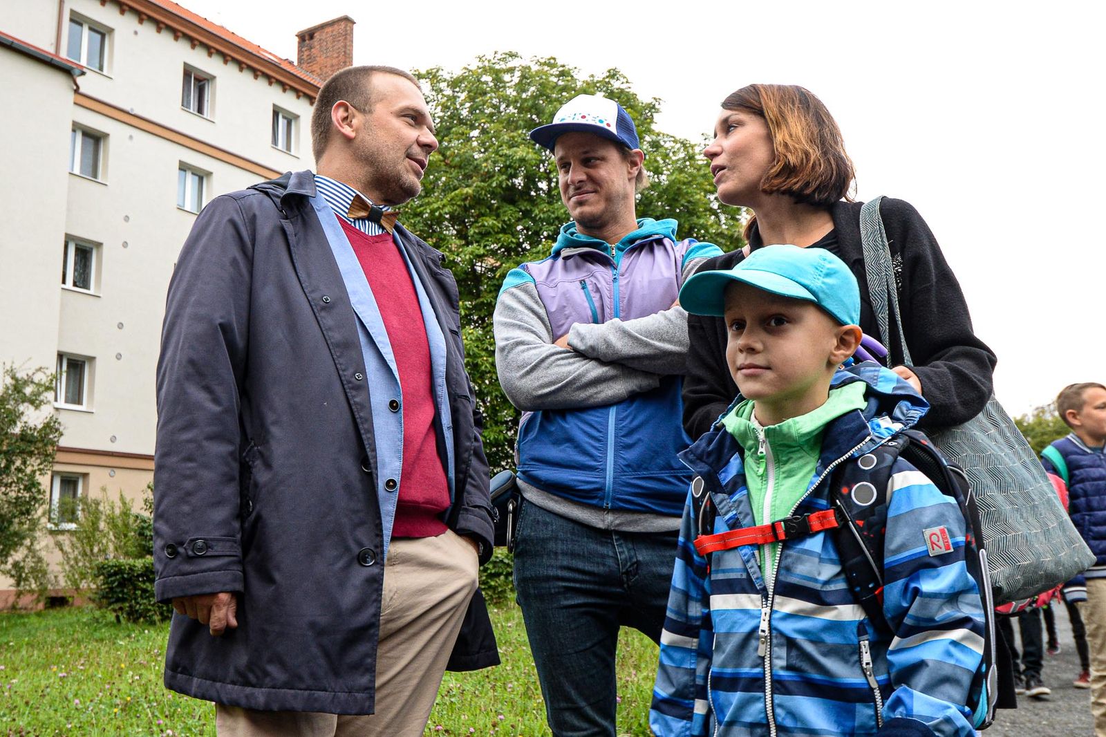 První školní den na 21. ZŠ (foto: M. Pecuch, 1.9.2020)