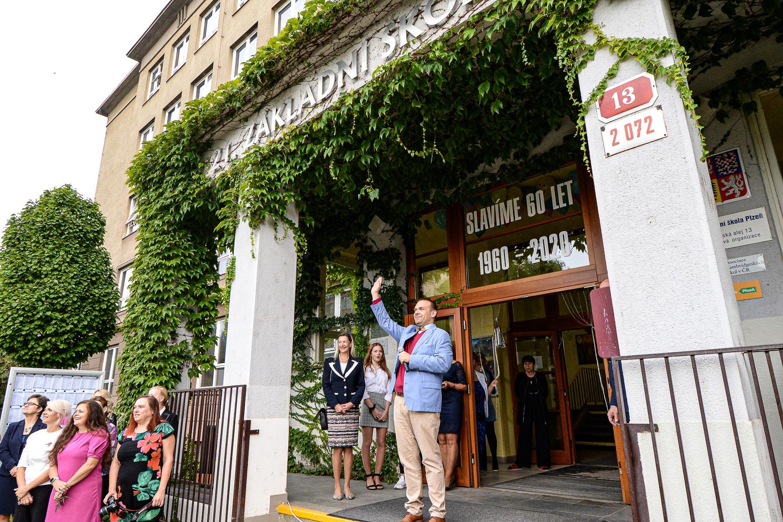 První školní den na 21. ZŠ (foto: M. Pecuch, 1.9.2020)