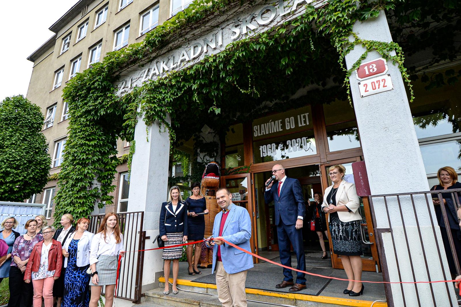 První školní den na 21. ZŠ (foto: M. Pecuch, 1.9.2020)