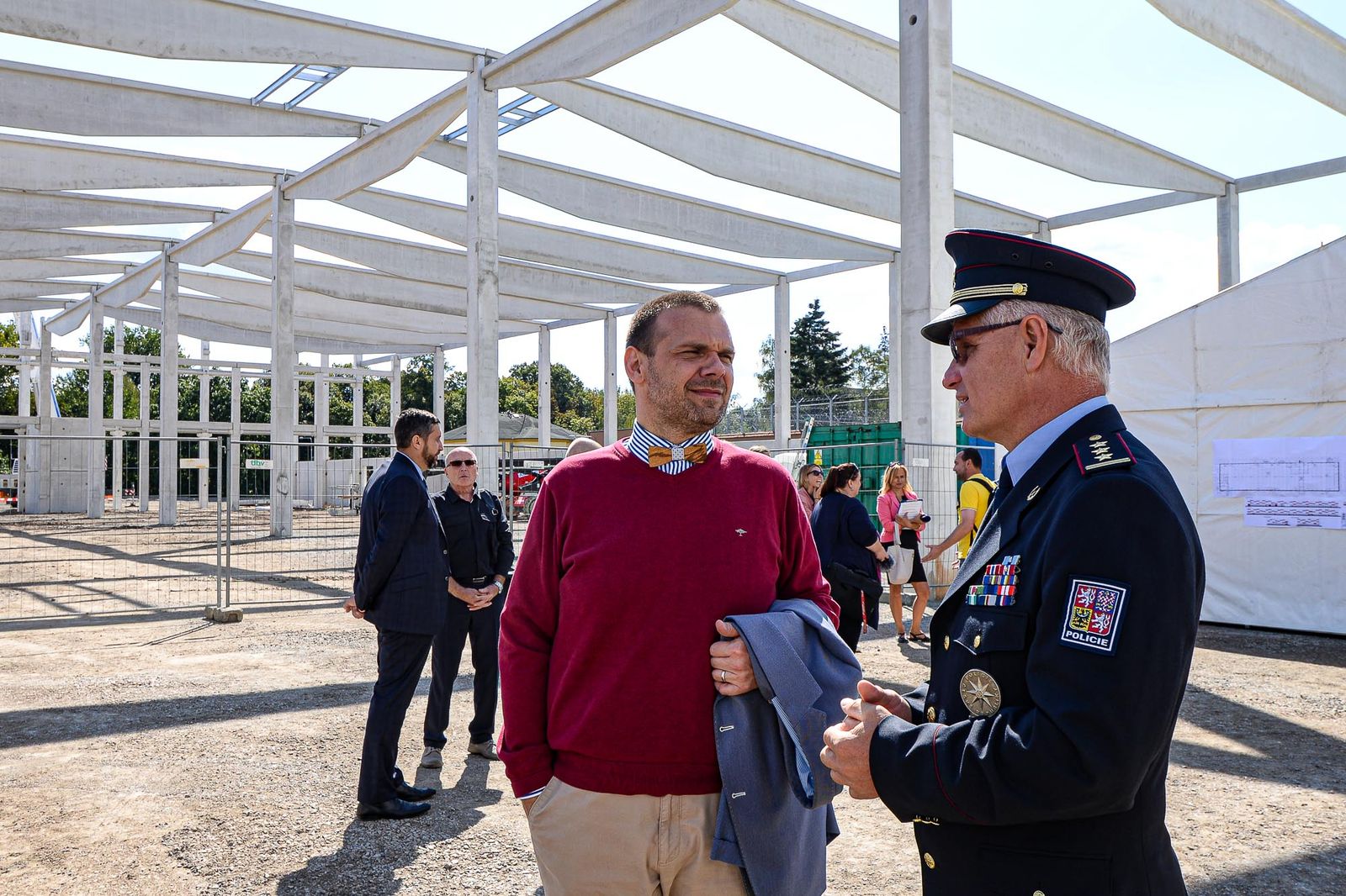 Zahájení stavby nové výrobní haly společnosti MEA (foto: M. Pecuch, 3.9.2020)