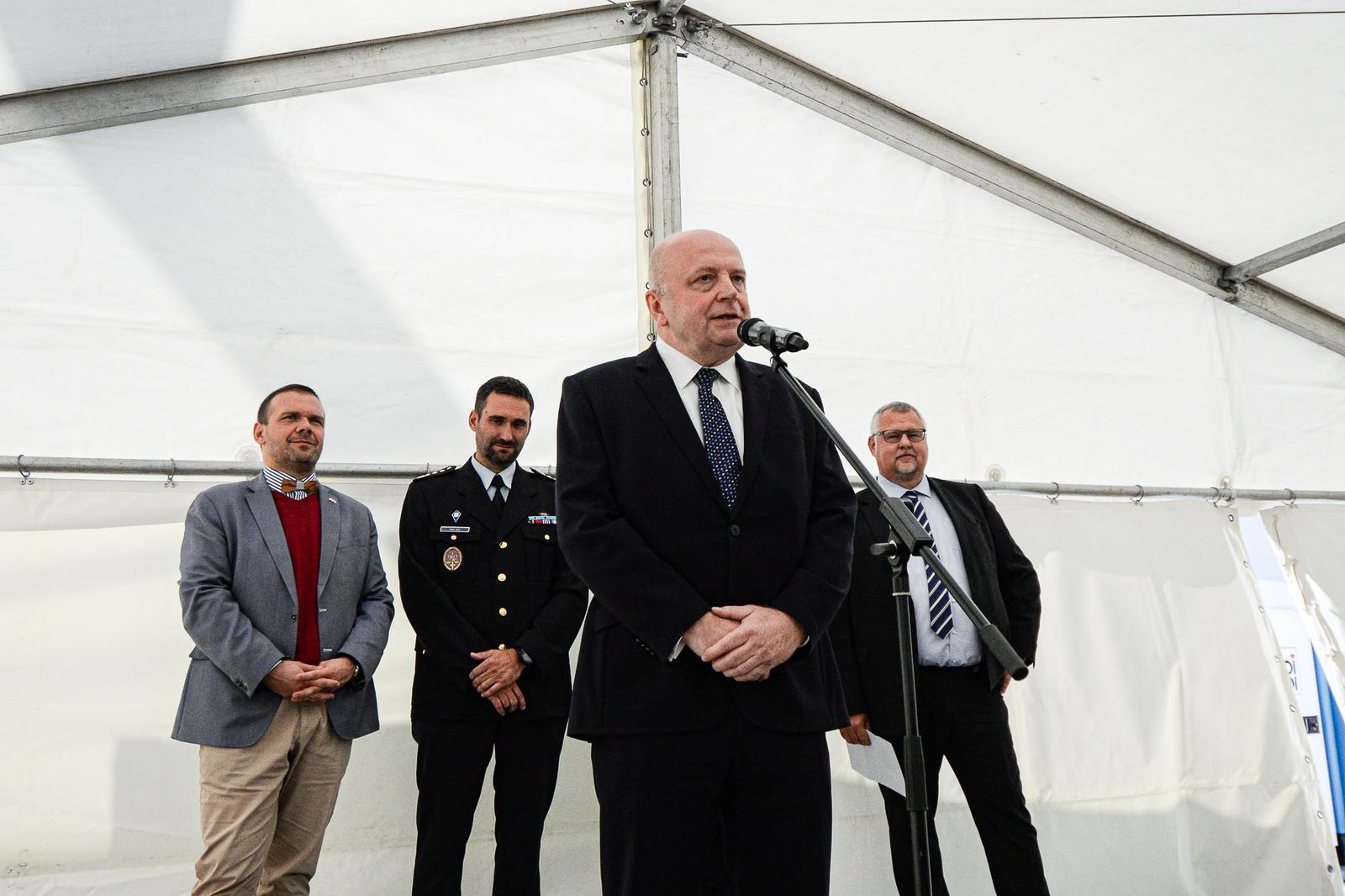 Zahájení stavby nové výrobní haly společnosti MEA (foto: M. Pecuch, 3.9.2020)