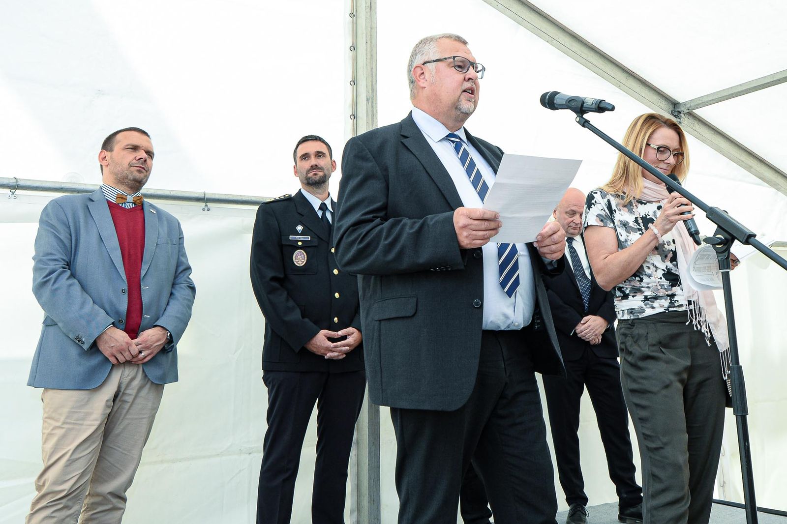 Zahájení stavby nové výrobní haly společnosti MEA (foto: M. Pecuch, 3.9.2020)