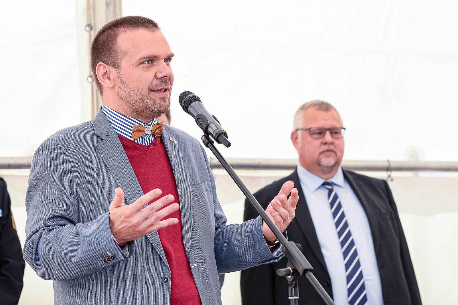 Zahájení stavby nové výrobní haly společnosti MEA (foto: M. Pecuch, 3.9.2020)