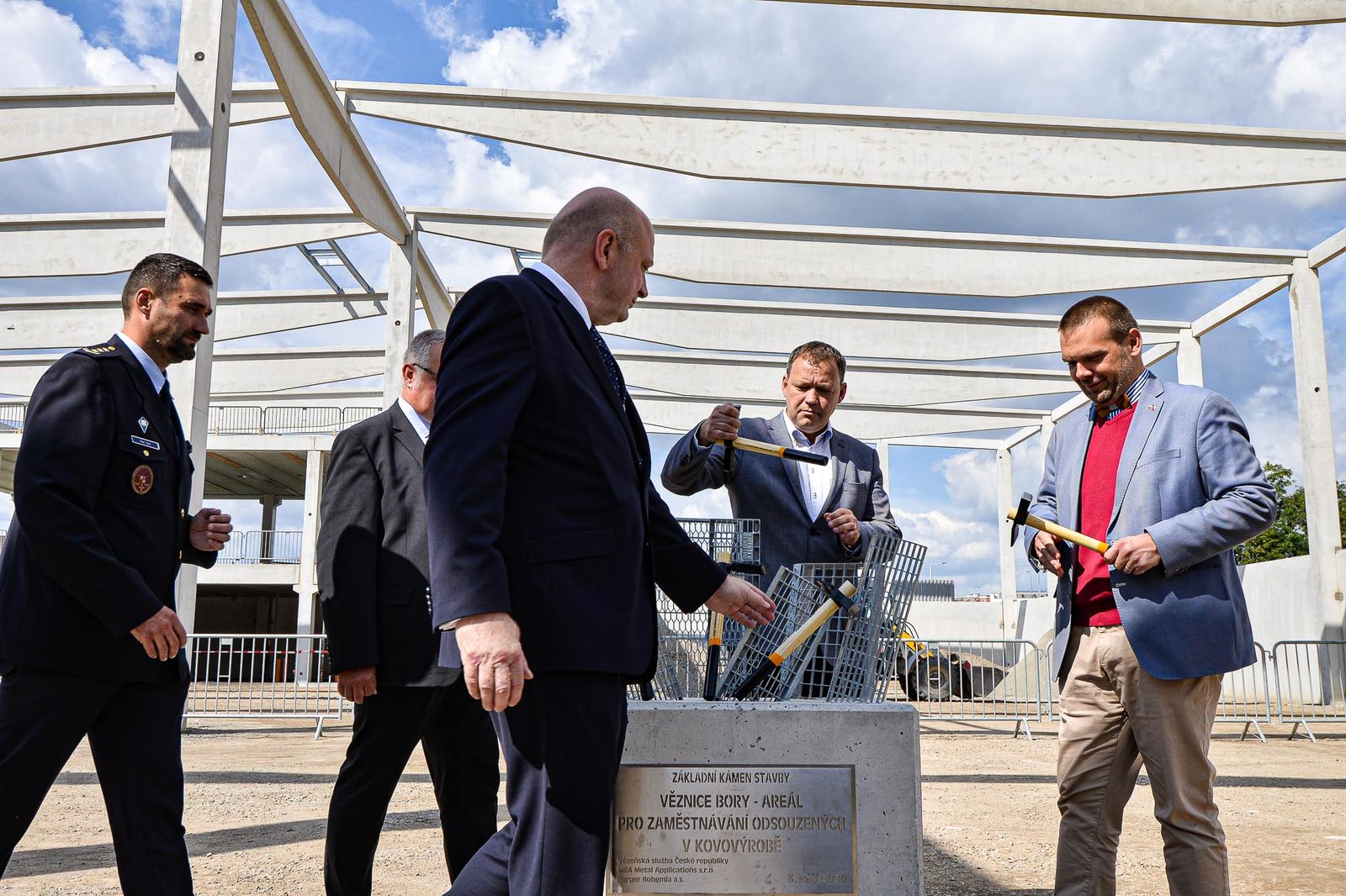 Zahájení stavby nové výrobní haly společnosti MEA (foto: M. Pecuch, 3.9.2020)