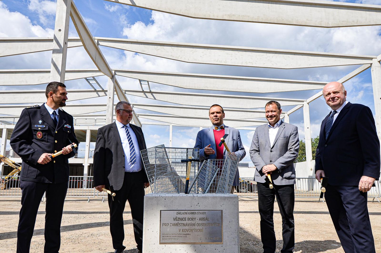 Zahájení stavby nové výrobní haly společnosti MEA (foto: M. Pecuch, 3.9.2020)