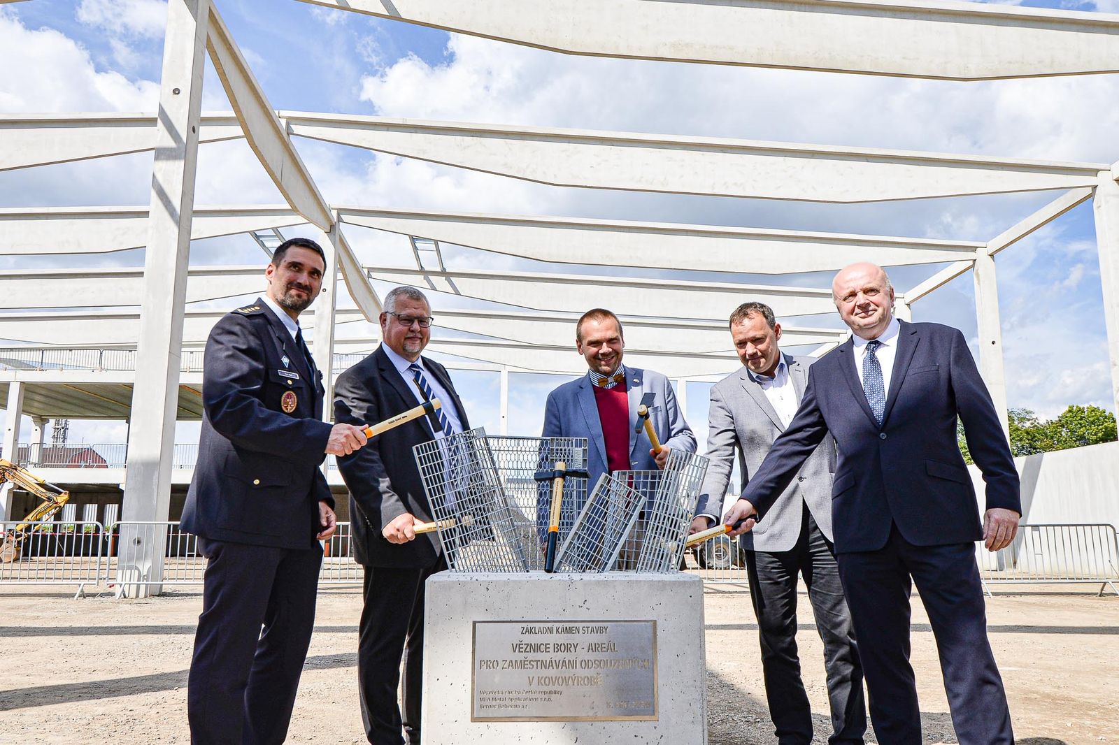 Zahájení stavby nové výrobní haly společnosti MEA (foto: M. Pecuch, 3.9.2020)