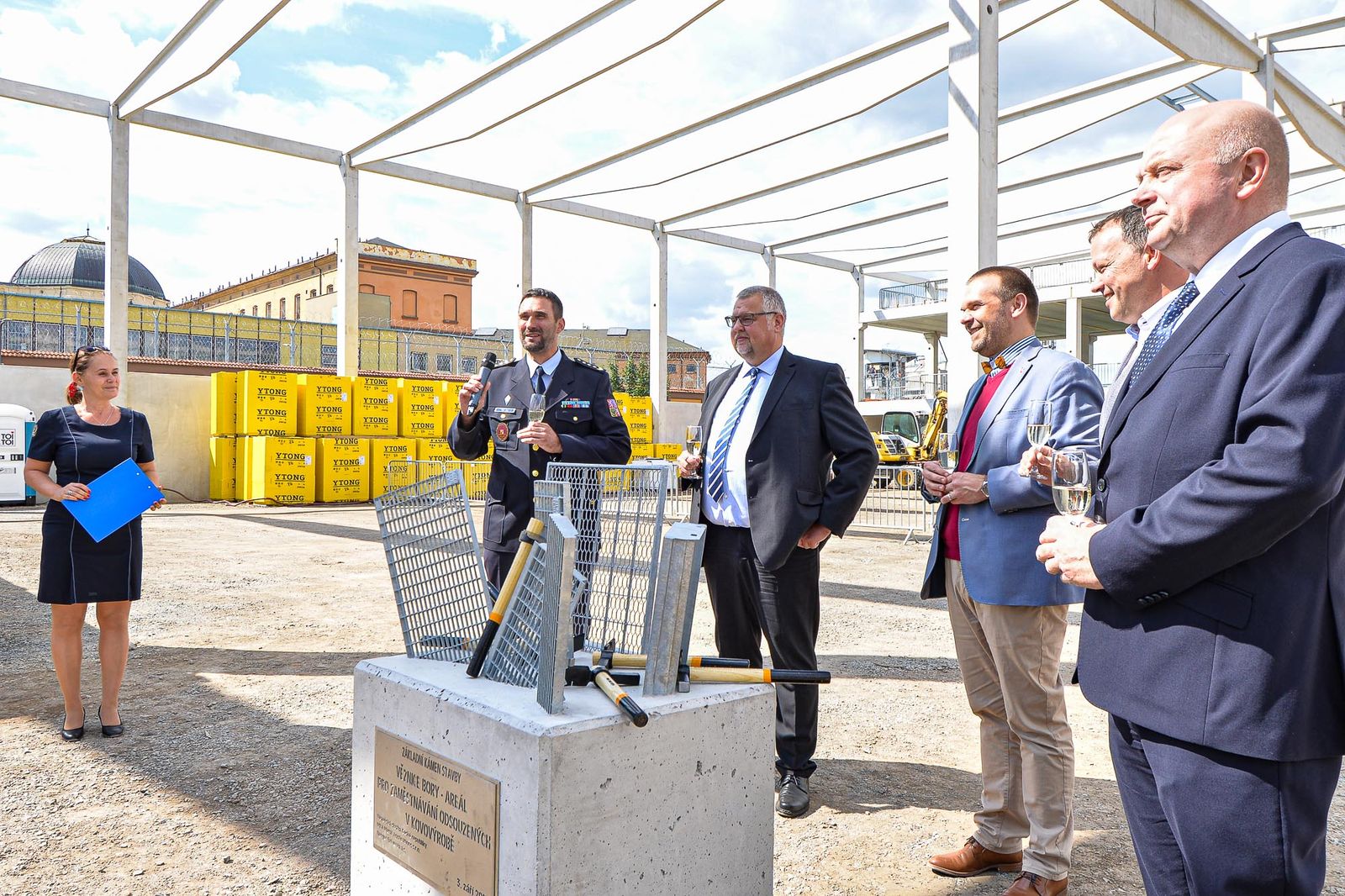 Zahájení stavby nové výrobní haly společnosti MEA (foto: M. Pecuch, 3.9.2020)