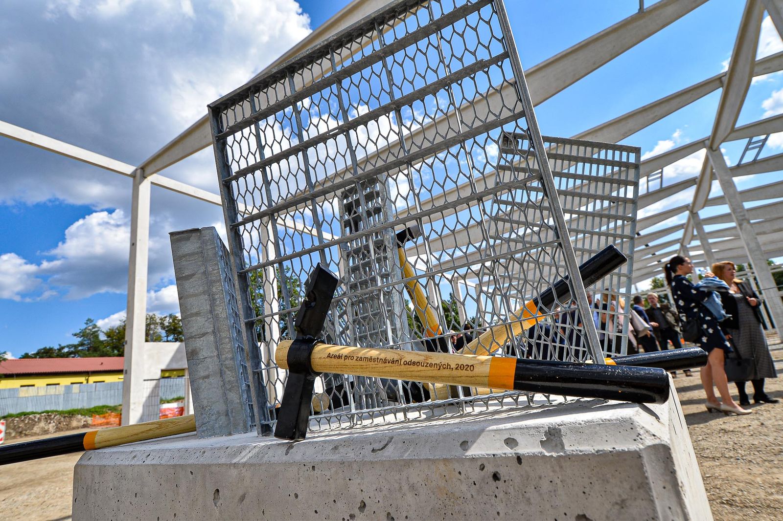 Zahájení stavby nové výrobní haly společnosti MEA (foto: M. Pecuch, 3.9.2020)