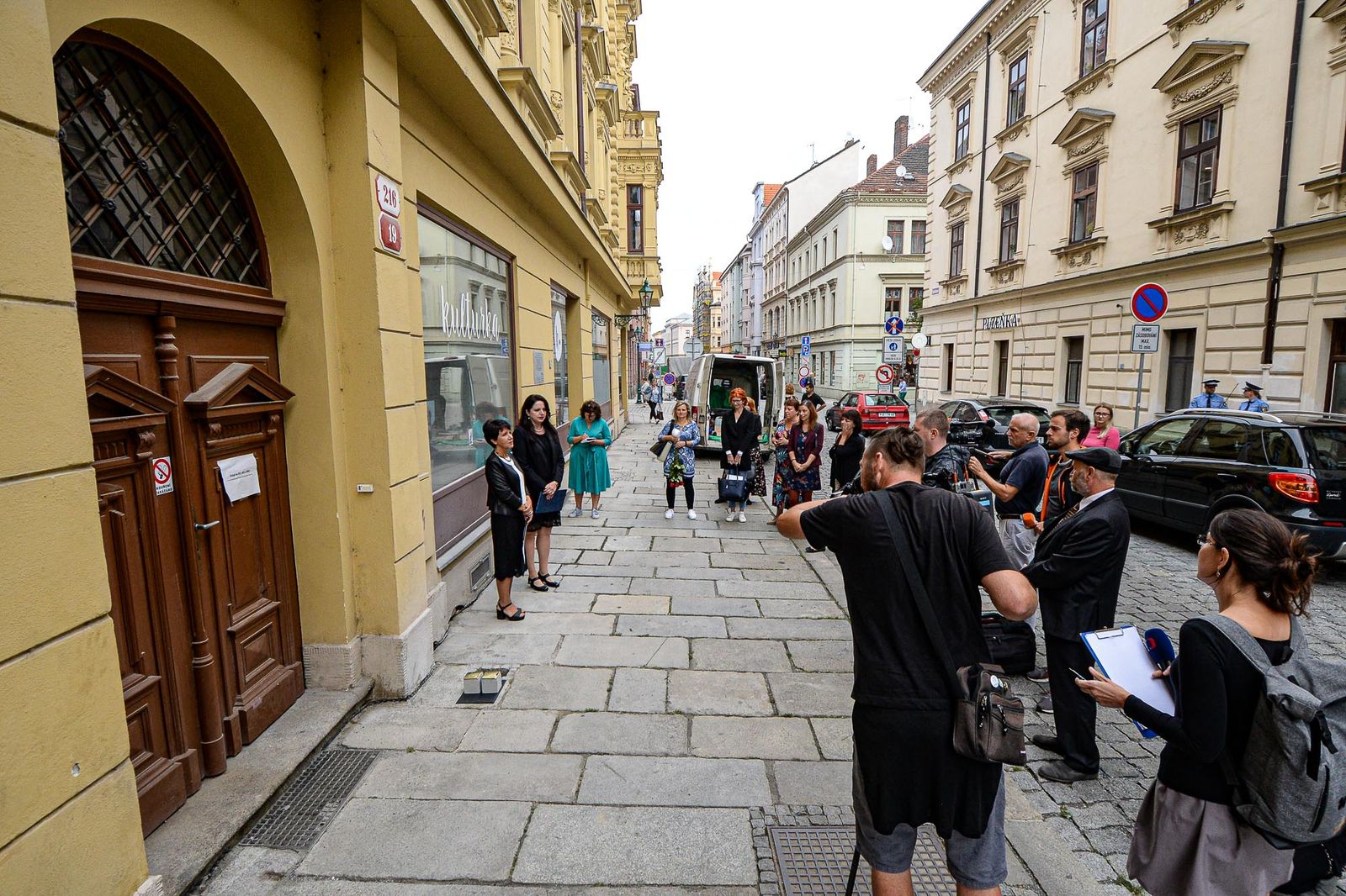 Plzeň pokládala kameny zmizelých - Stolpersteine  (foto: M. Pecuch, 4.9.2020)
