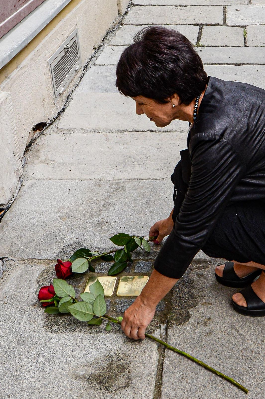 Plzeň pokládala kameny zmizelých - Stolpersteine  (foto: M. Pecuch, 4.9.2020)