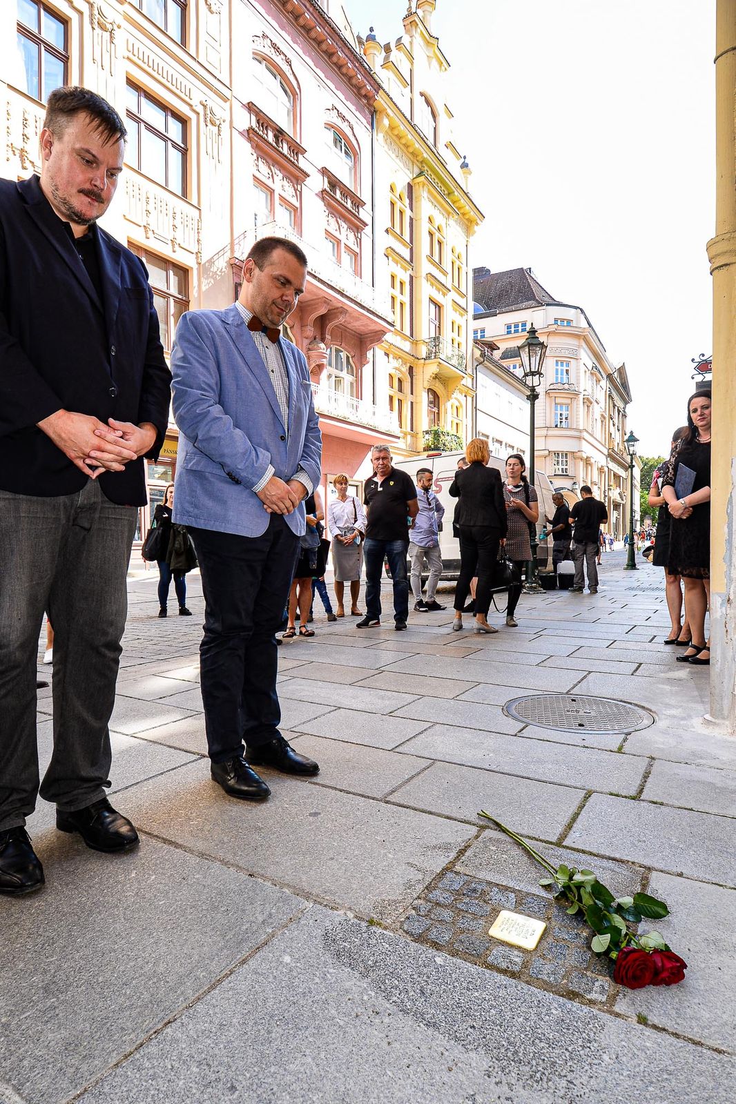 Plzeň pokládala kameny zmizelých - Stolpersteine  (foto: M. Pecuch, 4.9.2020)