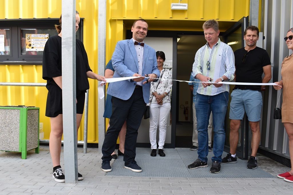 Plzeňská Lhota má novou sokolovnu pro sportovce i k setkávání občanů (foto: H. Josefová, 6.9.2020)