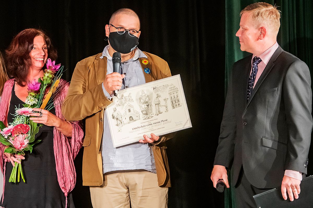 Umělecká cena města Plzně za rok 2019 (foto: M. Chaloupka, 16.9.2020)