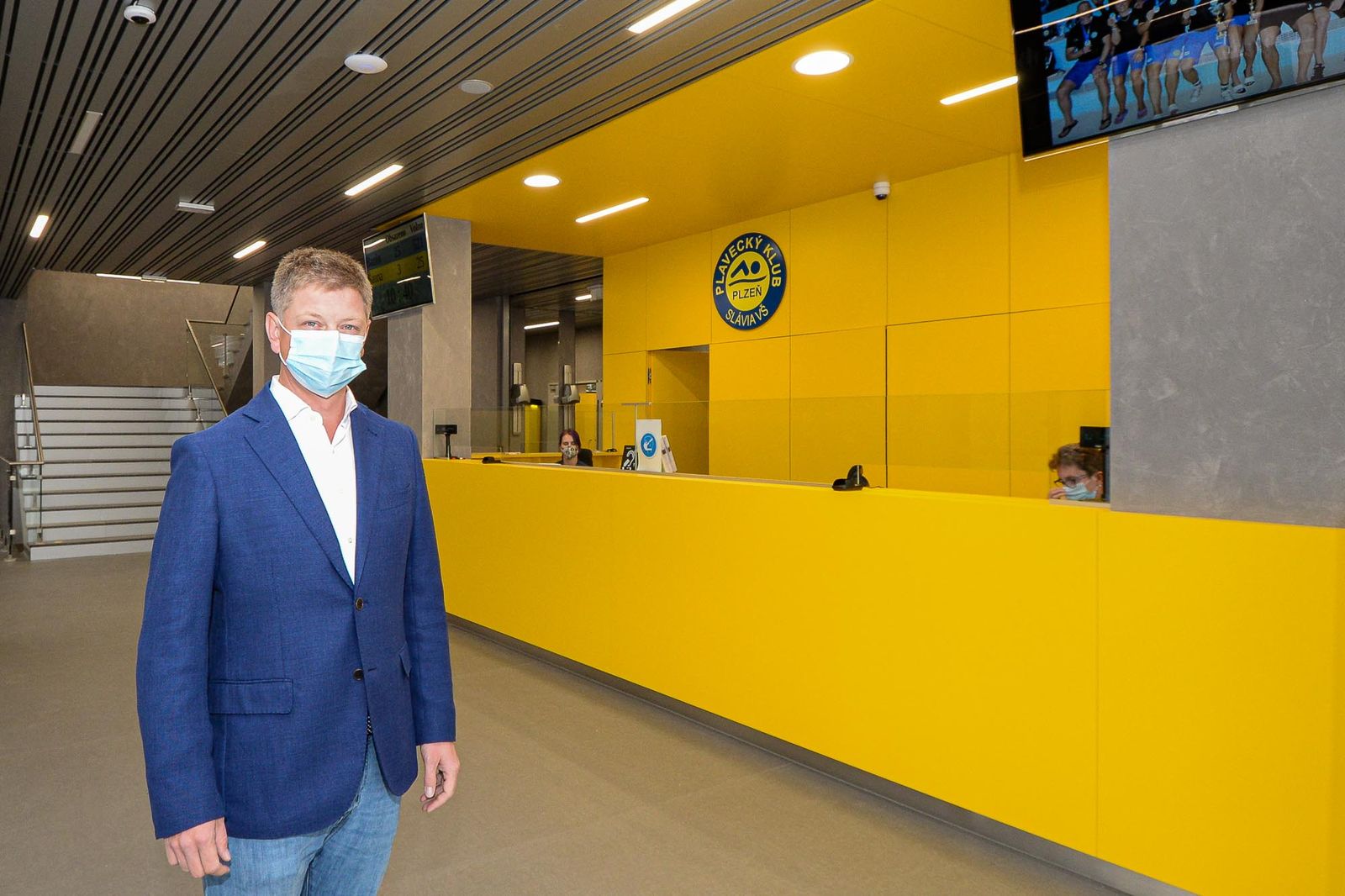 Návštěvníky bazénu na Slovanech čeká větší komfort (foto: M. Pecuch, 1.10.2020)