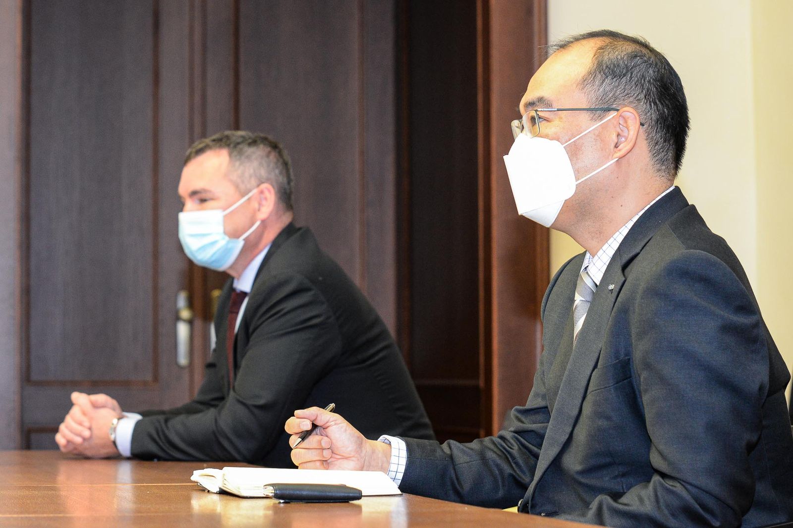 Přijetí nového šéfa Škoda Doosan Power (foto: M. Pecuch, 13.10.2020)