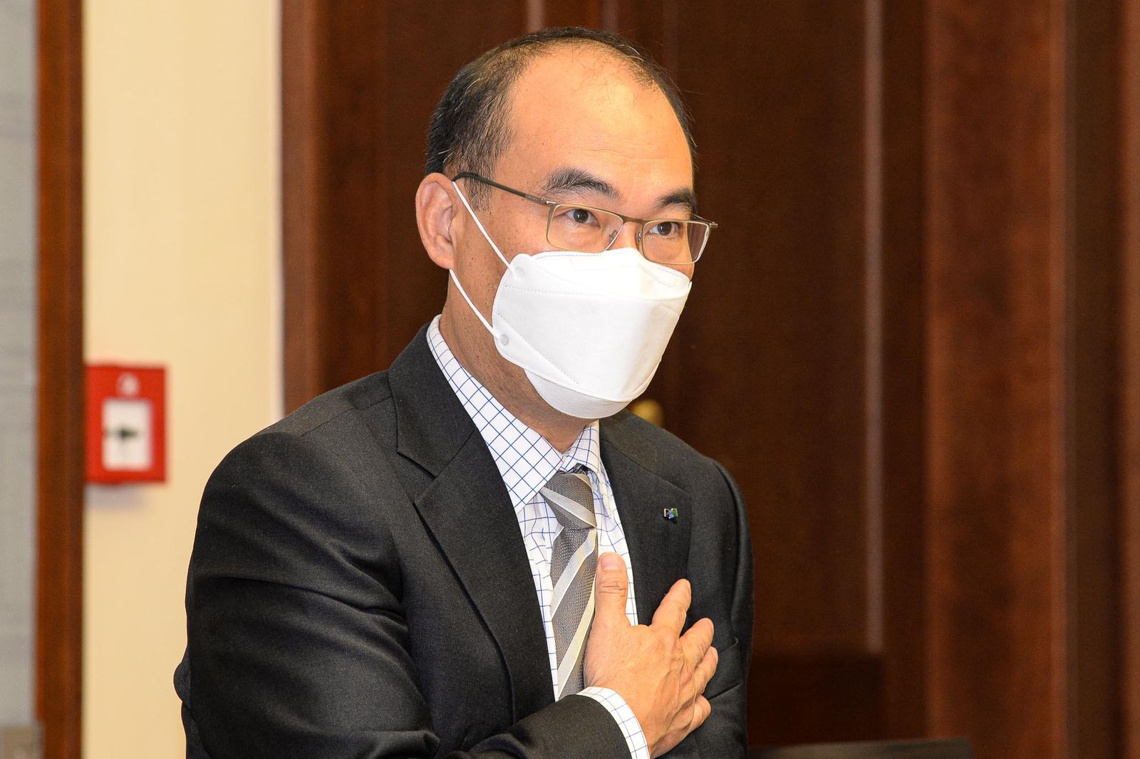 Přijetí nového šéfa Škoda Doosan Power (foto: M. Pecuch, 13.10.2020)