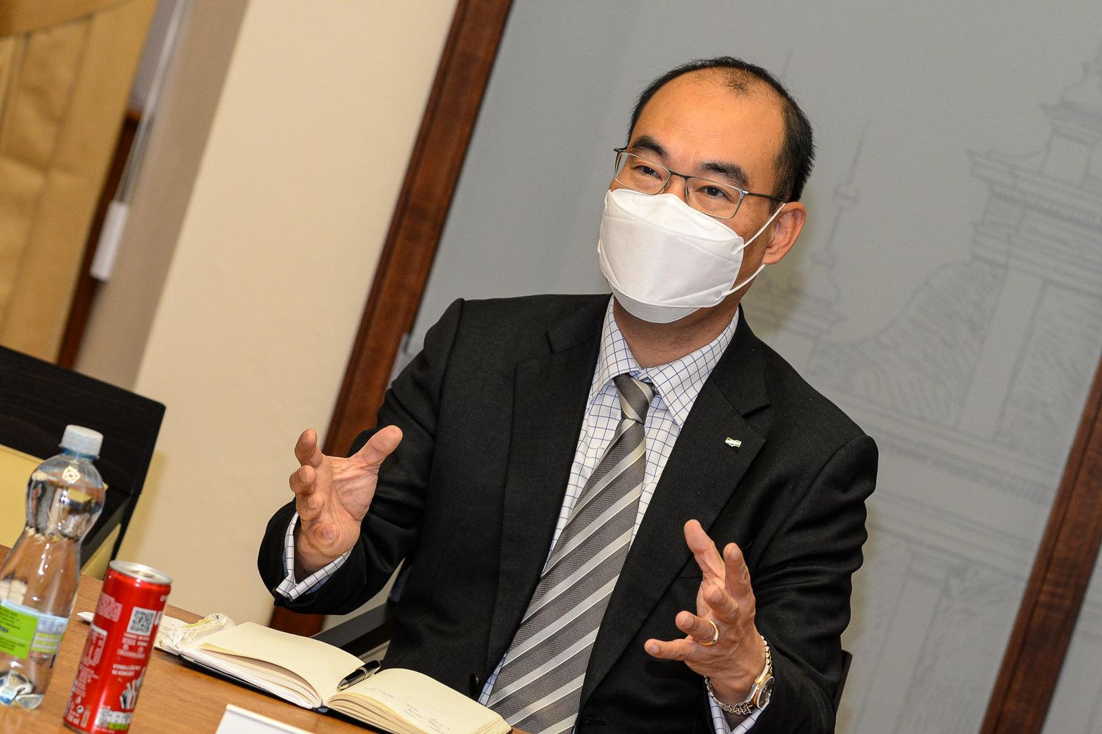 Přijetí nového šéfa Škoda Doosan Power (foto: M. Pecuch, 13.10.2020)