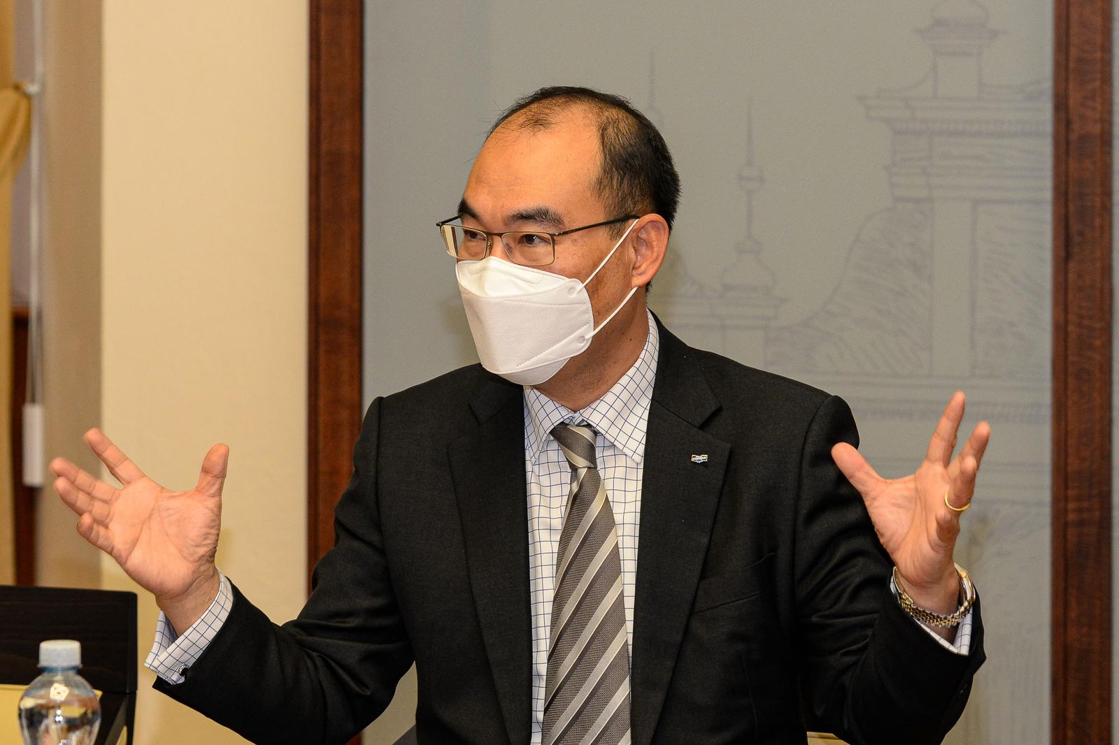 Přijetí nového šéfa Škoda Doosan Power (foto: M. Pecuch, 13.10.2020)