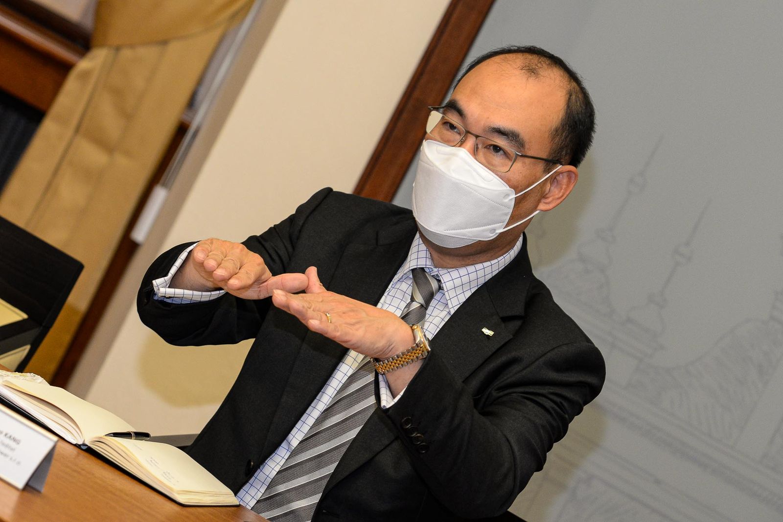 Přijetí nového šéfa Škoda Doosan Power (foto: M. Pecuch, 13.10.2020)