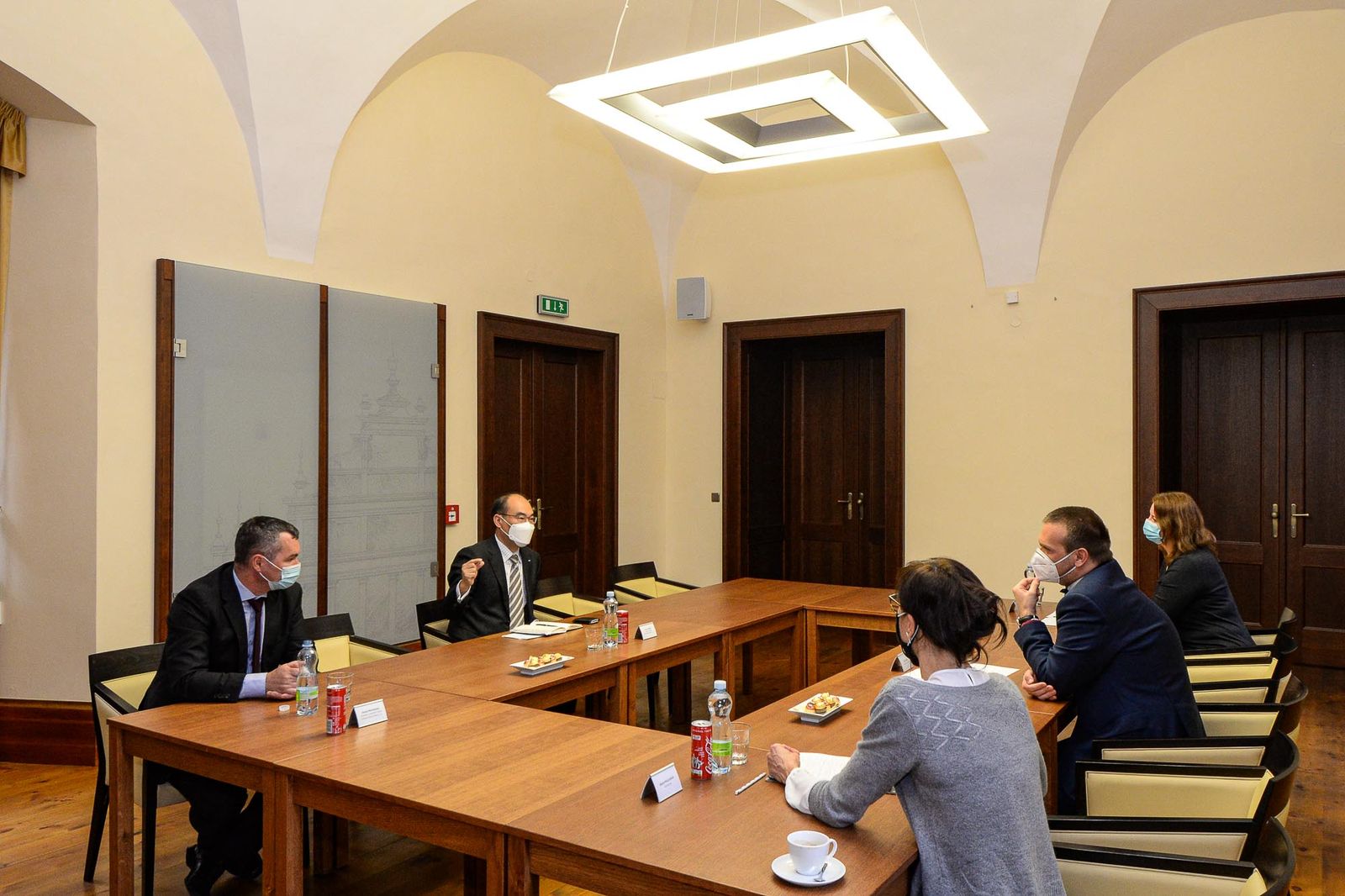 Přijetí nového šéfa Škoda Doosan Power (foto: M. Pecuch, 13.10.2020)