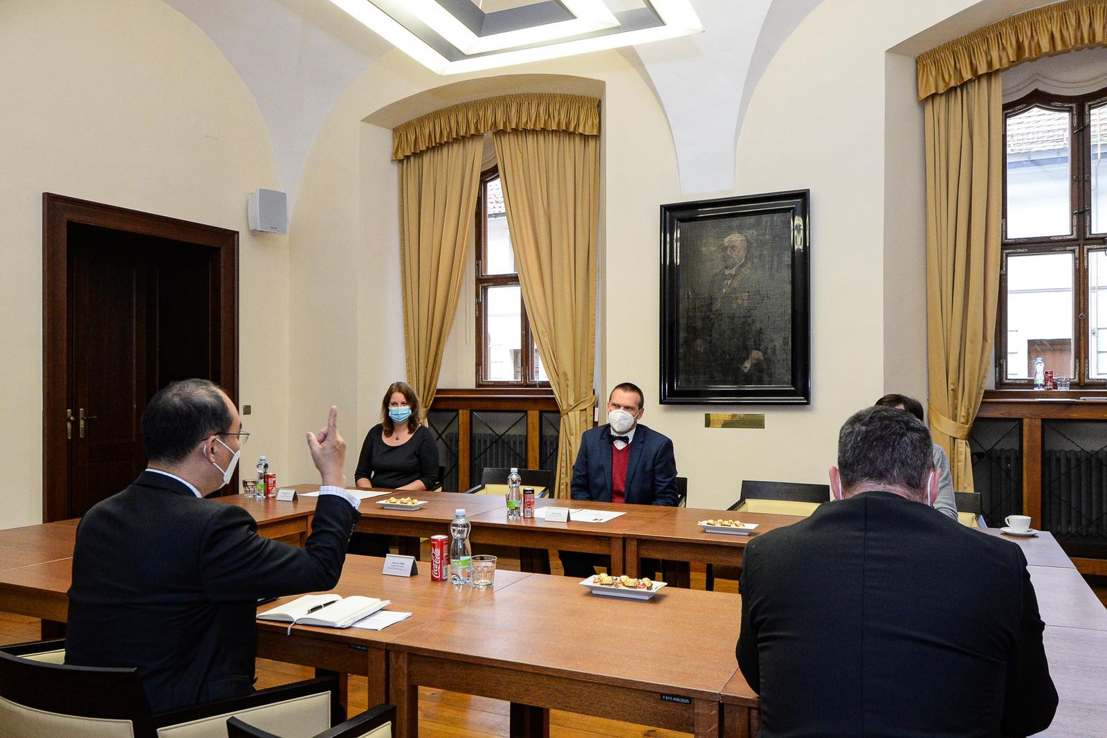 Přijetí nového šéfa Škoda Doosan Power (foto: M. Pecuch, 13.10.2020)