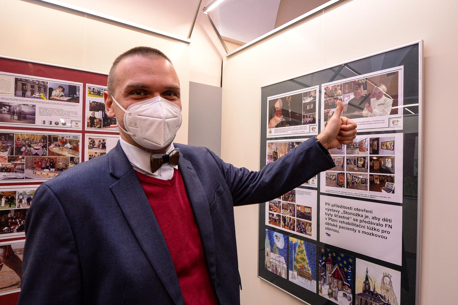 Divné jaro očima dětí: Plzeň přivítala Stonožku a dětská výtvarná díla (foto: M. Pecuch, 26.10.2020)