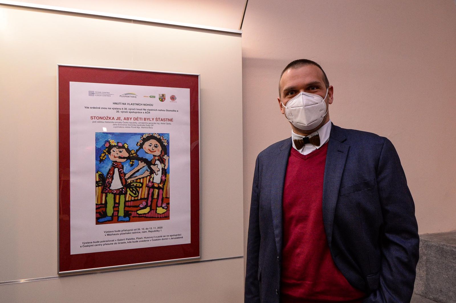 Divné jaro očima dětí: Plzeň přivítala Stonožku a dětská výtvarná díla (foto: M. Pecuch, 26.10.2020)