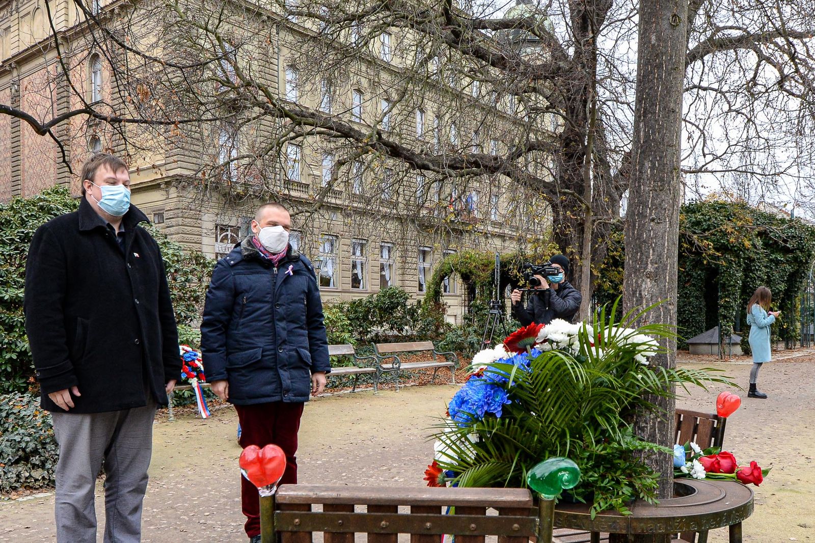 Plzeň si připomněla Den boje za svobodu a demokracii (foto: M. Pecuch, 17.11.2020)