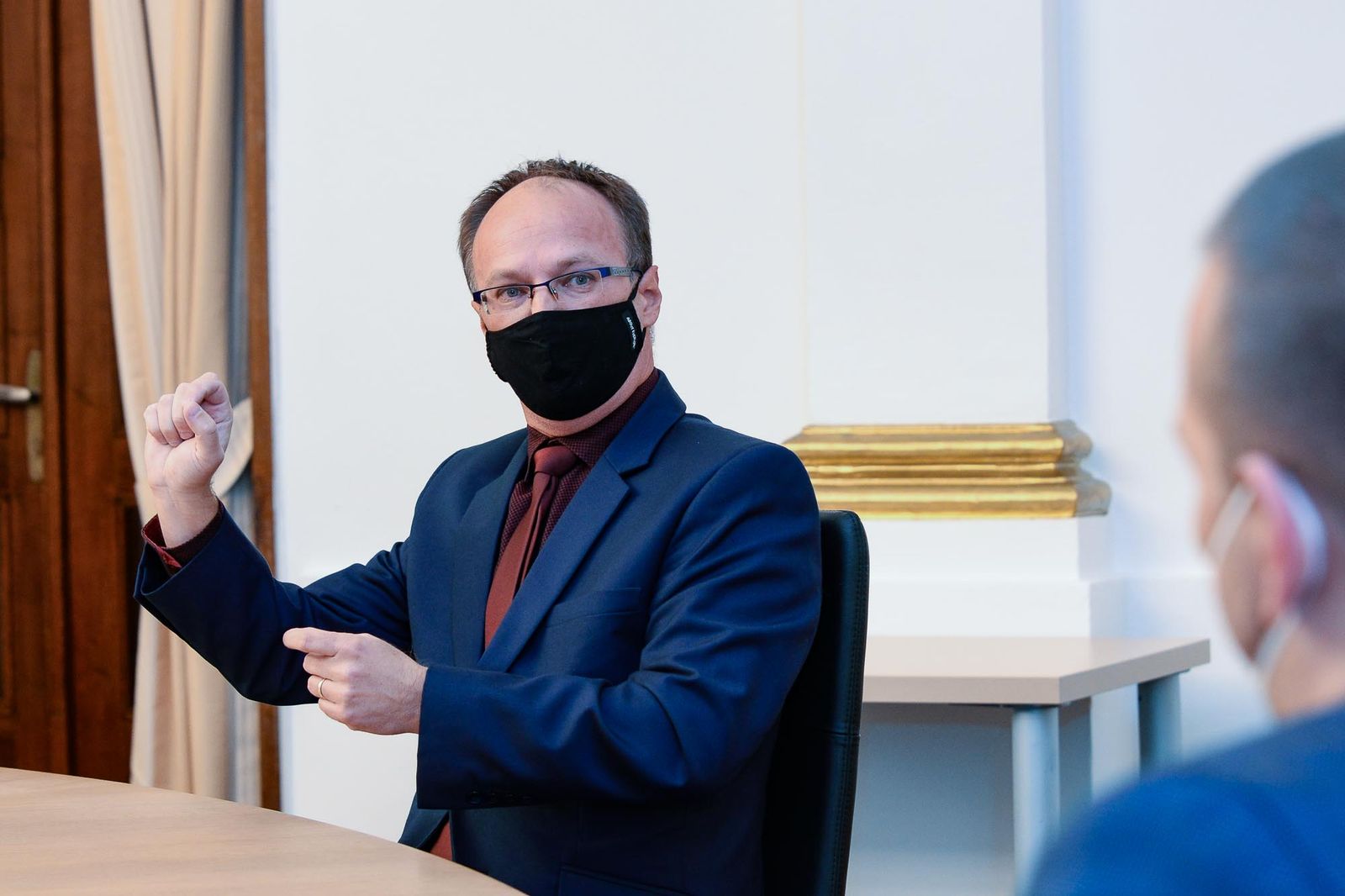 Cenu města Plzně získal vědec Jindřich Matoušek (foto: M. Pecuch, 24.11.2020)