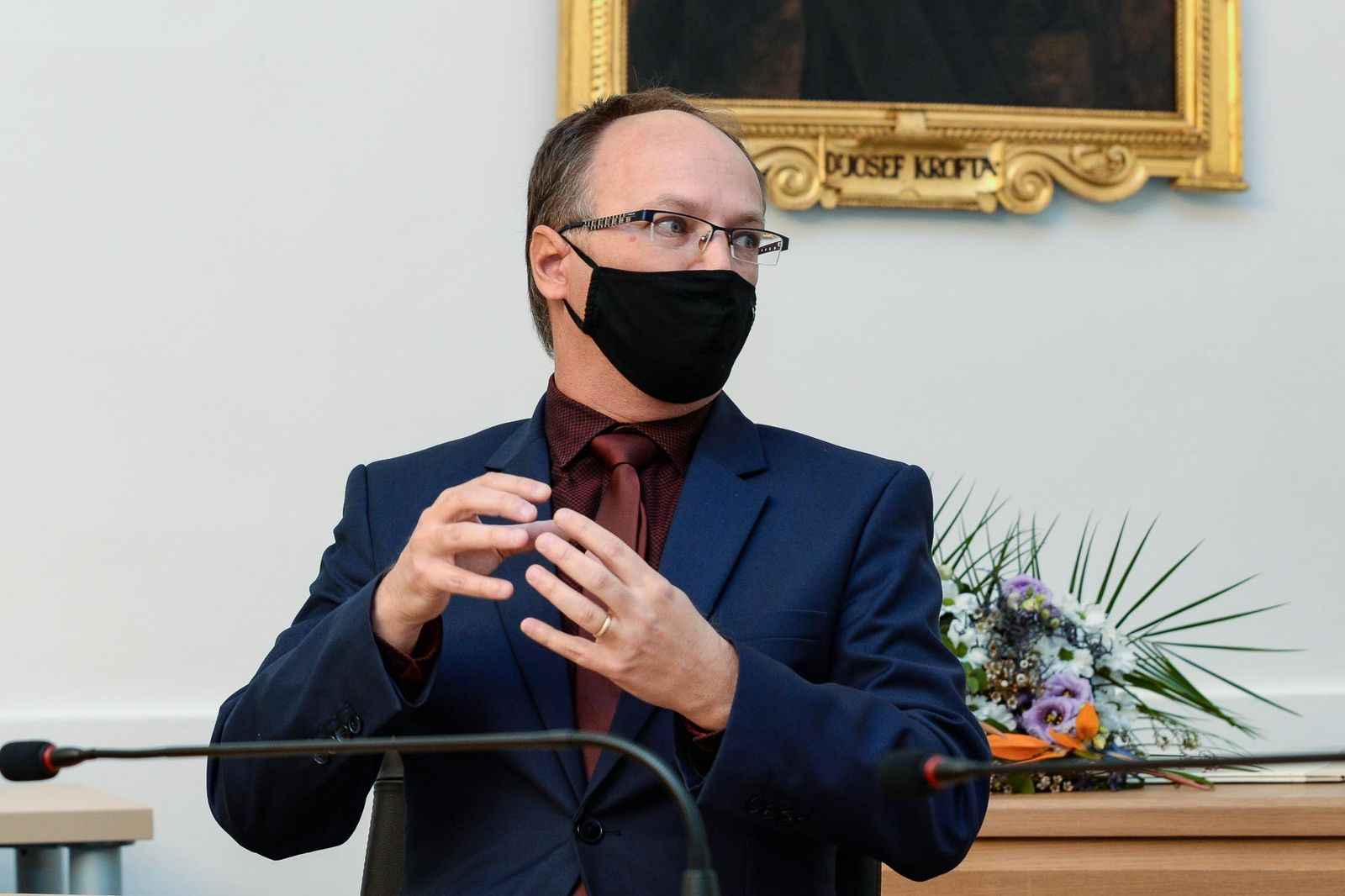 Cenu města Plzně získal vědec Jindřich Matoušek (foto: M. Pecuch, 24.11.2020)