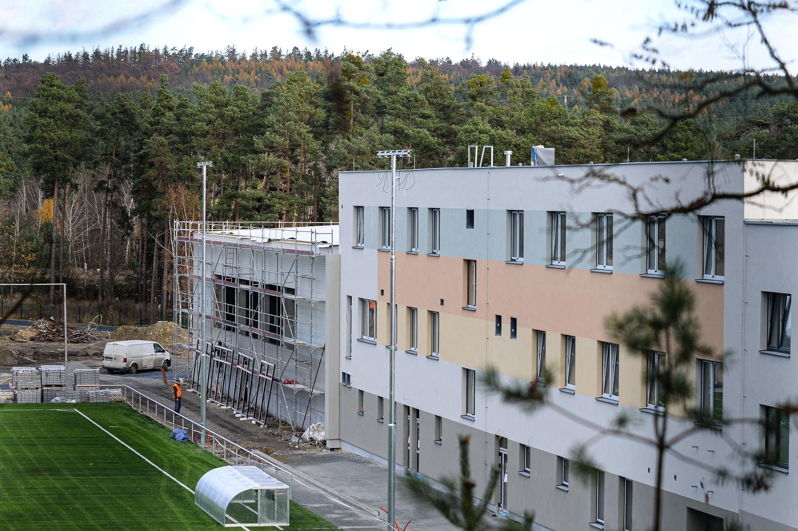 Rekonstrukce sportovního areálu Prokopávka - stav k 16.11.2020 (foto: M. Pecuch, 16.11.2020)