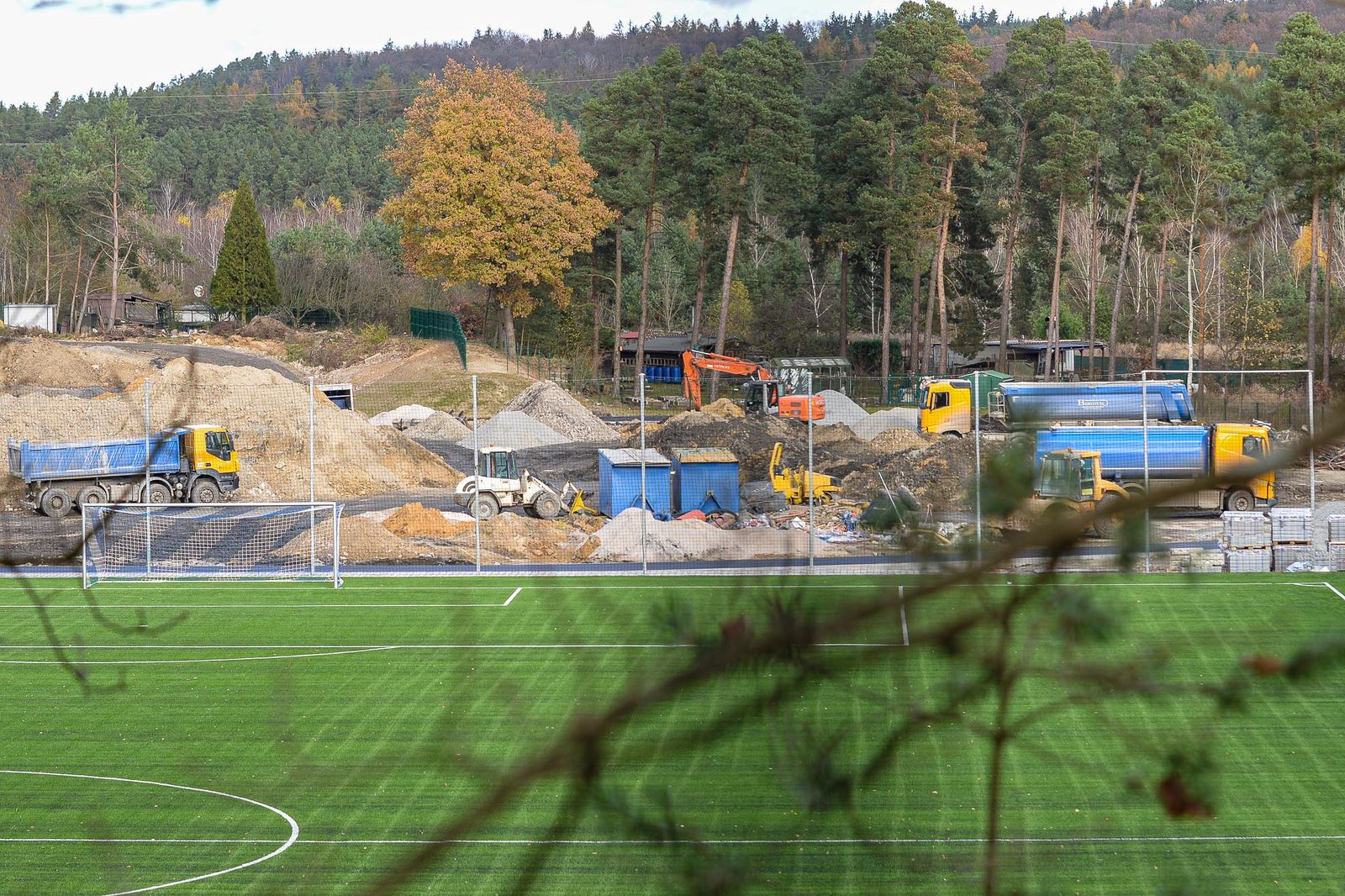 Rekonstrukce sportovního areálu Prokopávka - stav k 16.11.2020 (foto: M. Pecuch, 16.11.2020)