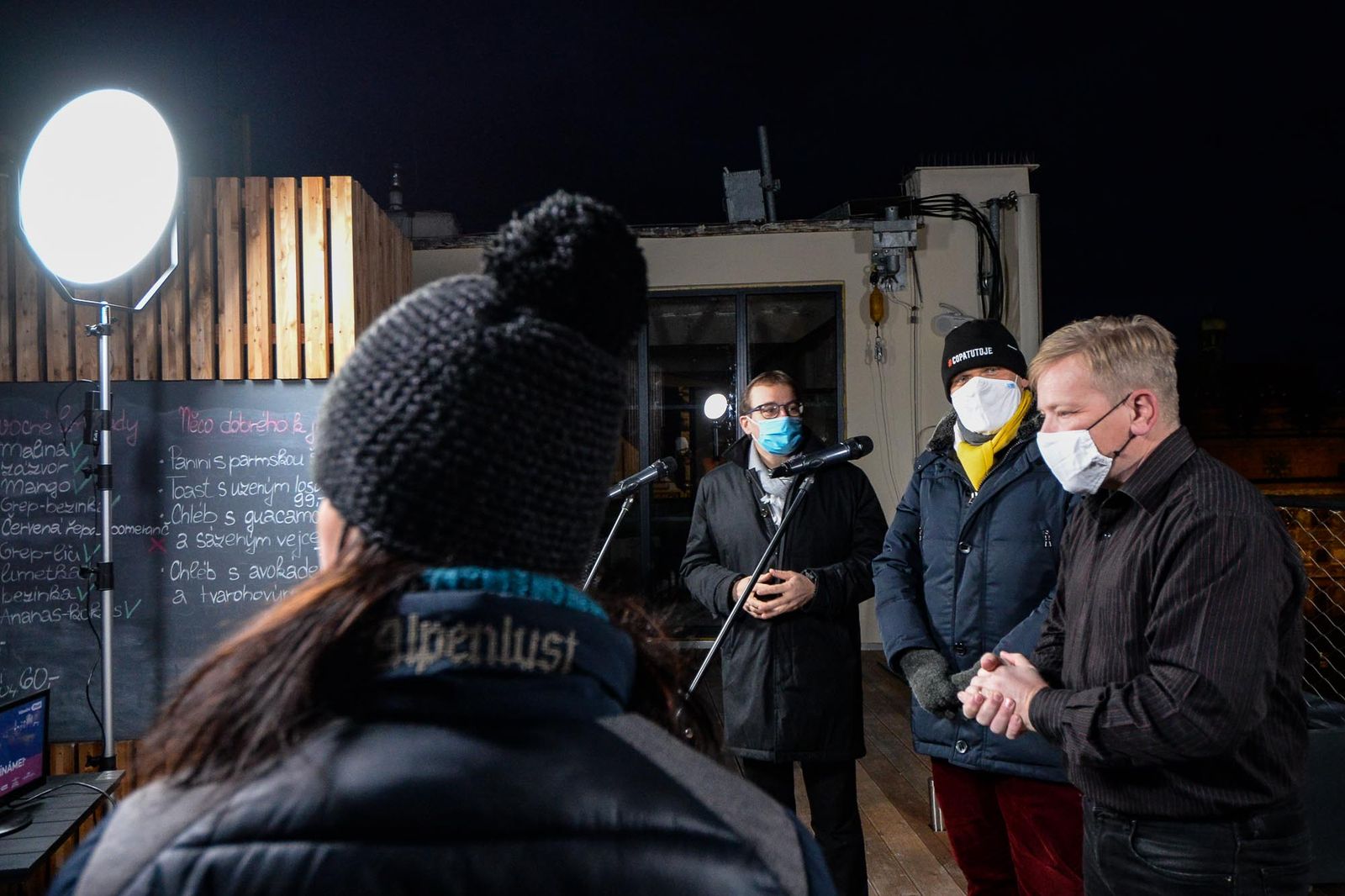 Rozsvícení vánočního stromu v Plzni (foto: M. Pecuch, 29.11.2020)